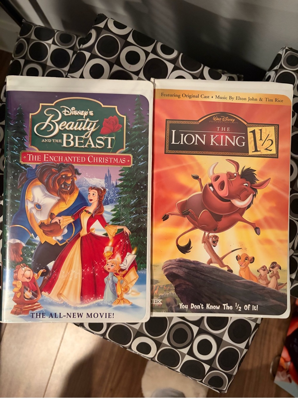 VHS ( beauty and the beast and Lion King)
